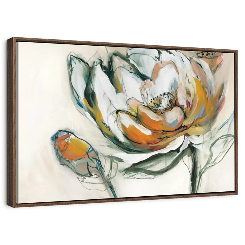 Bloomed, 46" X 31", Floating Frame Walnut