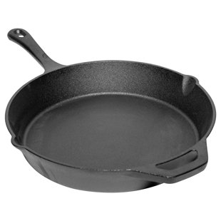 1pc, Pre-seasoned Cast Iron Pan, Fryer, Household Multifunctional Soup Pot,  Pan, Uncoated Pan, Omelette Pan, Iron Oil Pouring Pan, Breakfast Tool, K