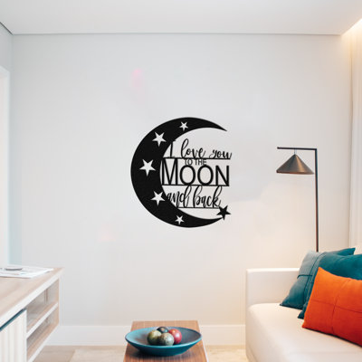 I Love You To The Moon And Back Wall Décor