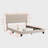 Upholstered Linen Unfinished Standard Bed-188454707