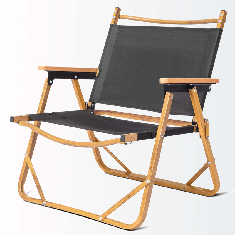 Fauteuil de patio pliant Delynda, Noir