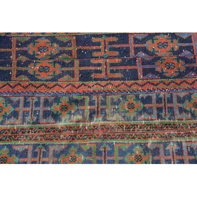 Blue Anatolian Rug, Boho Rug, Vintage Rugs, 2.4x4.9 ft Small Rugs, Turkish Rugs, Floor Rug