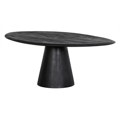 Solid Wood Pedestal Coffee Table