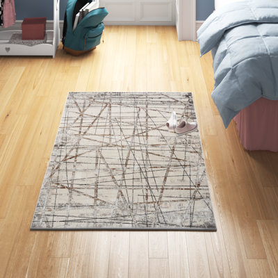 Tapis gris argenté Prindle