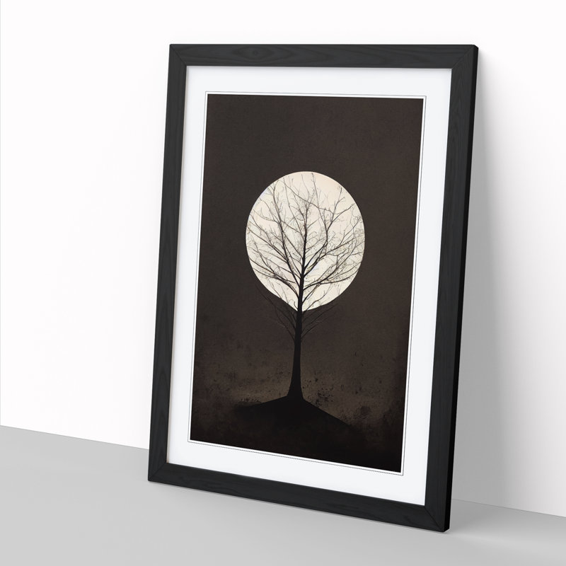 Contemporary Tree Vol.2 - Framed Print, 34cm H x 25cm W, Walnut Framed