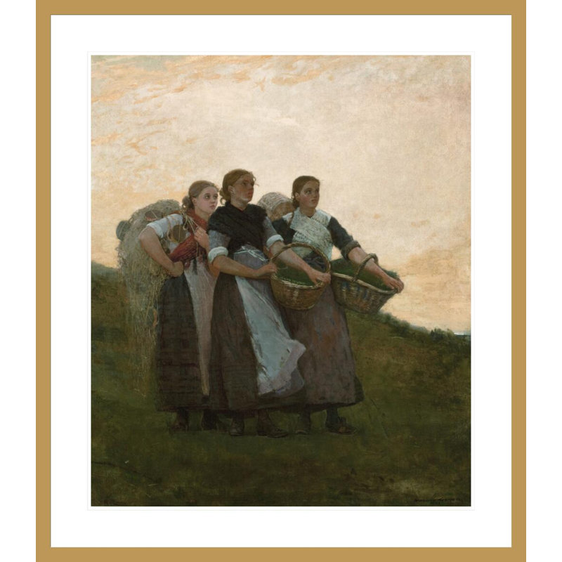 Hark! «The Lark» par Winslow Homer, impression giclée sur cadre, H 38,42 po x l 33,5 po