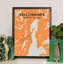 Yellowknife City Map - No Frame Print-2078579508