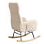 Chaise berçante moderne avec dossier haut