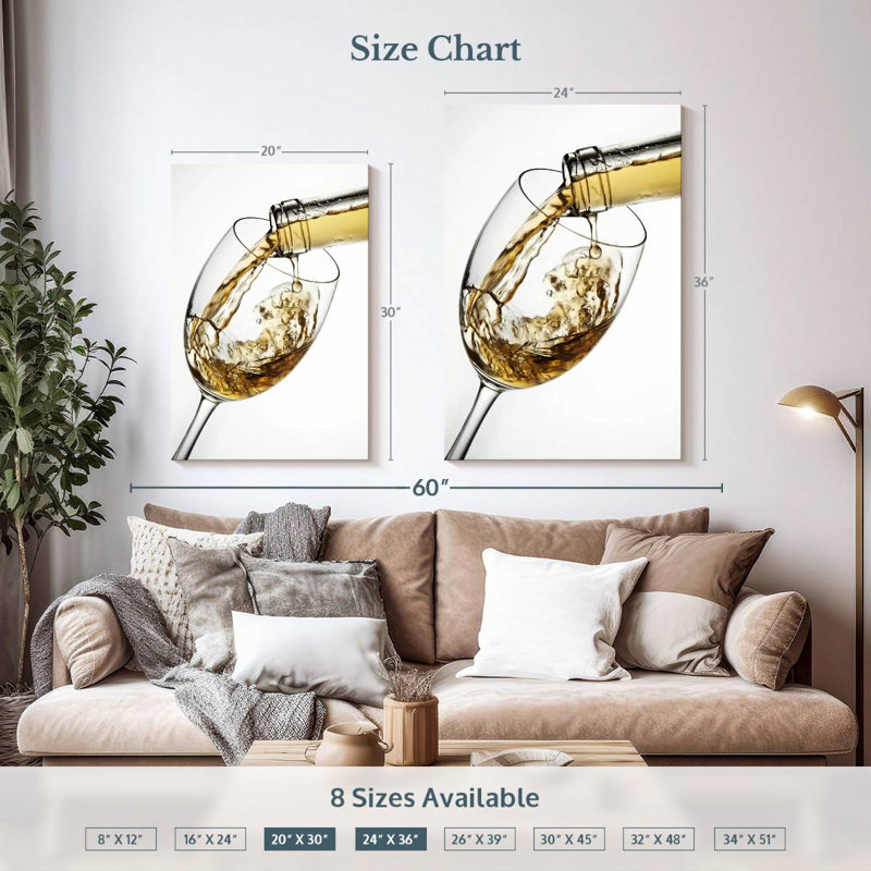 Yarlin Serving White Wine, 36" H x 24" W