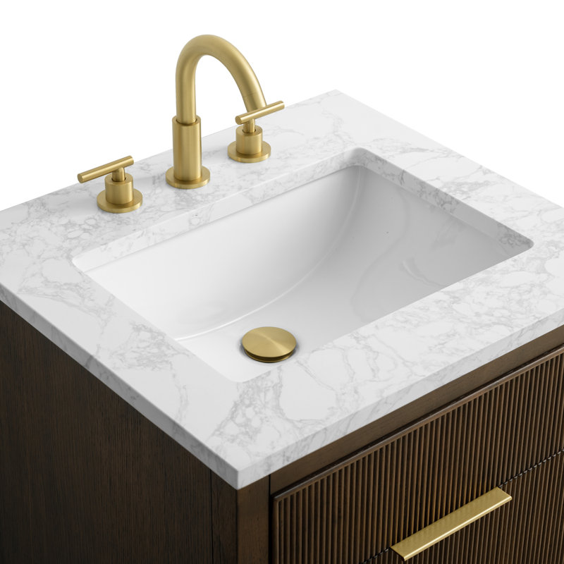 Emma 24" W Single Vanity, Chestnut Brown