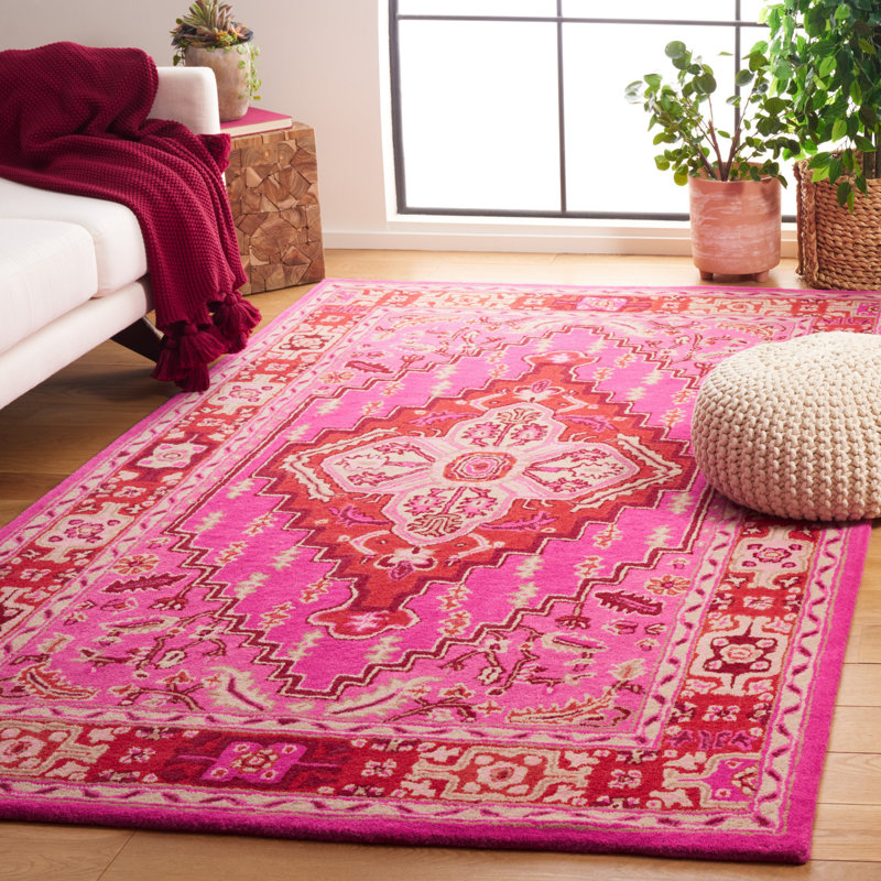 Blokzijl Hand Tufted Wool Oriental Rug, Rectangle 5' x 8'