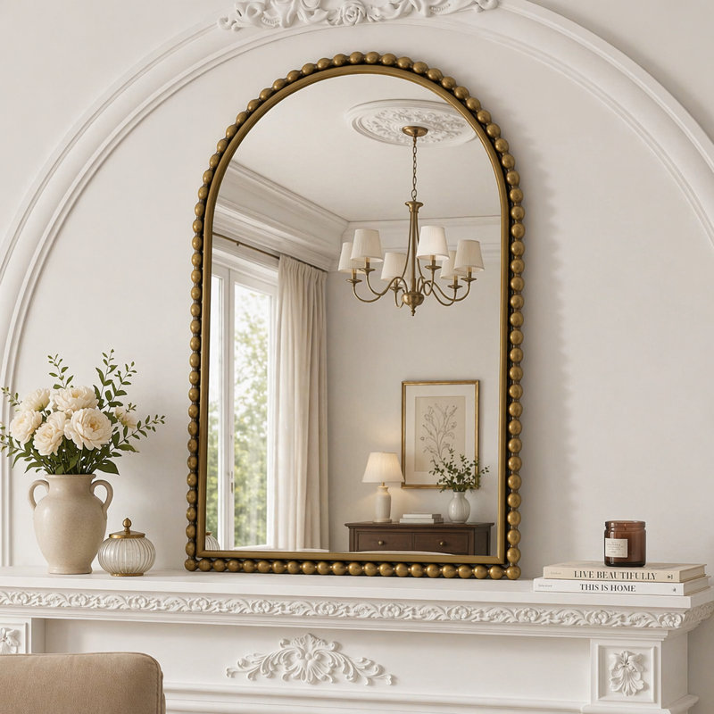 Iron Art Arch Vintage Vanity Mirror