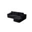 Canapé modulaire de 104 pouces avec méridienne en L et poches latérales, conception modulaire moderne pour le salon / chambre à coucher, sans assemblage requis, tissu moelleux, noir, droite-950366499-950366497-950366502