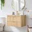 Ensemble de meuble-lavabo simple 24 po avec lavabo en céramique-2034822514-2034822512