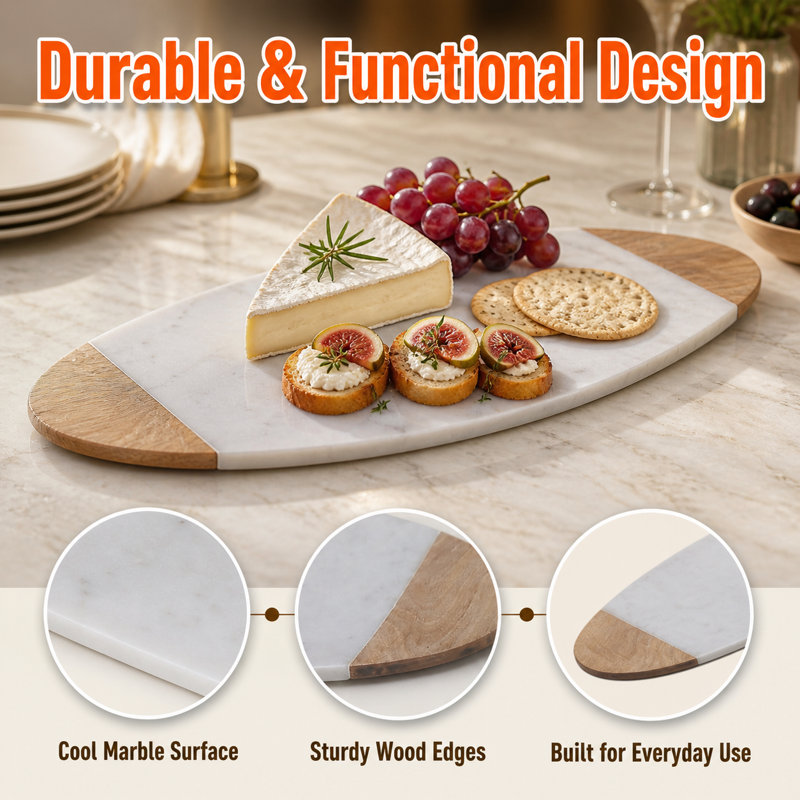 Coquelourde Austin Design Bengta Marble Cutting Board