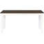 Stylish 6 Dining Table , Walnut + Cottage White, 4 Chairs & Bench, Ergonomic Design, Solid Wood Veneer Rustic And Chair 6, Walnut+cottage Natural Look,