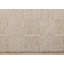 Tapis à carreaux en mélange de laine beige neutre à tissage plat-737346517
