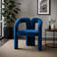 Ensemble confortable de chaises d'appoint rembourrées en velours pour divers espaces-516711791