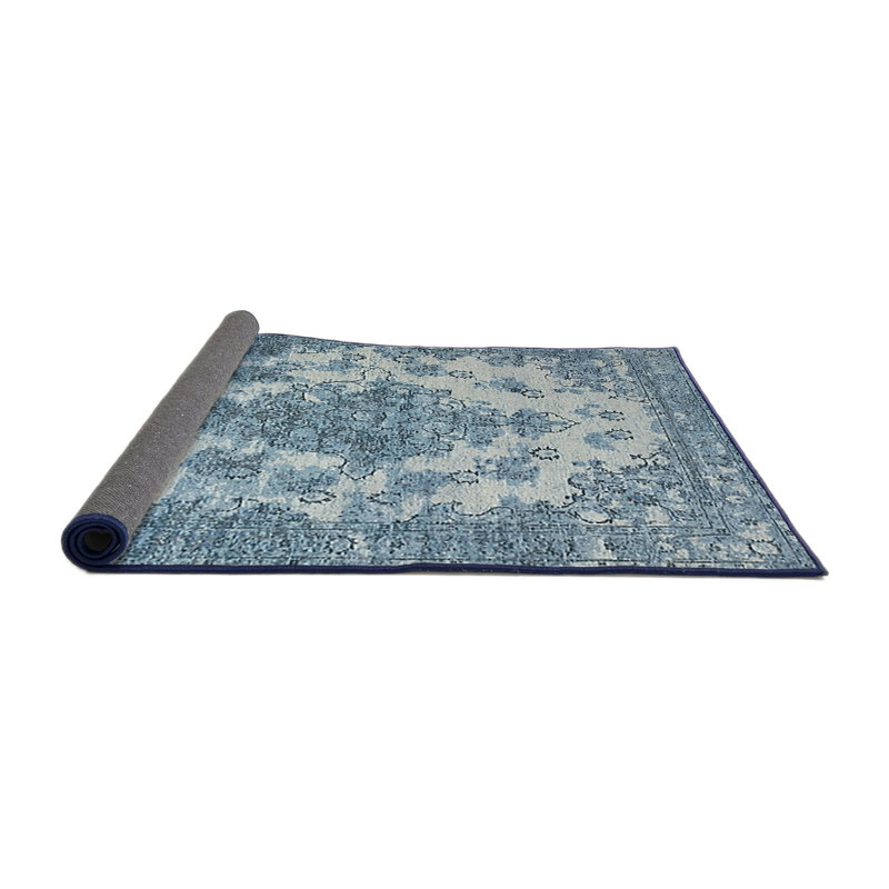 Tapis oriental bleu Hudson Yards, Rond 4 pi