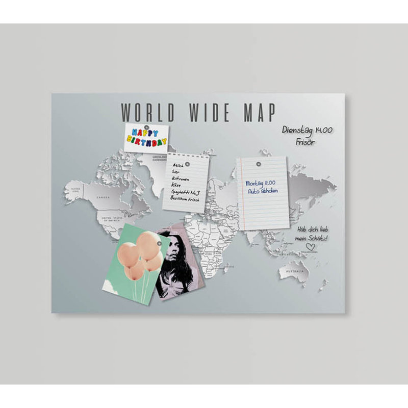 Magnetic Glass Photo Memo Board