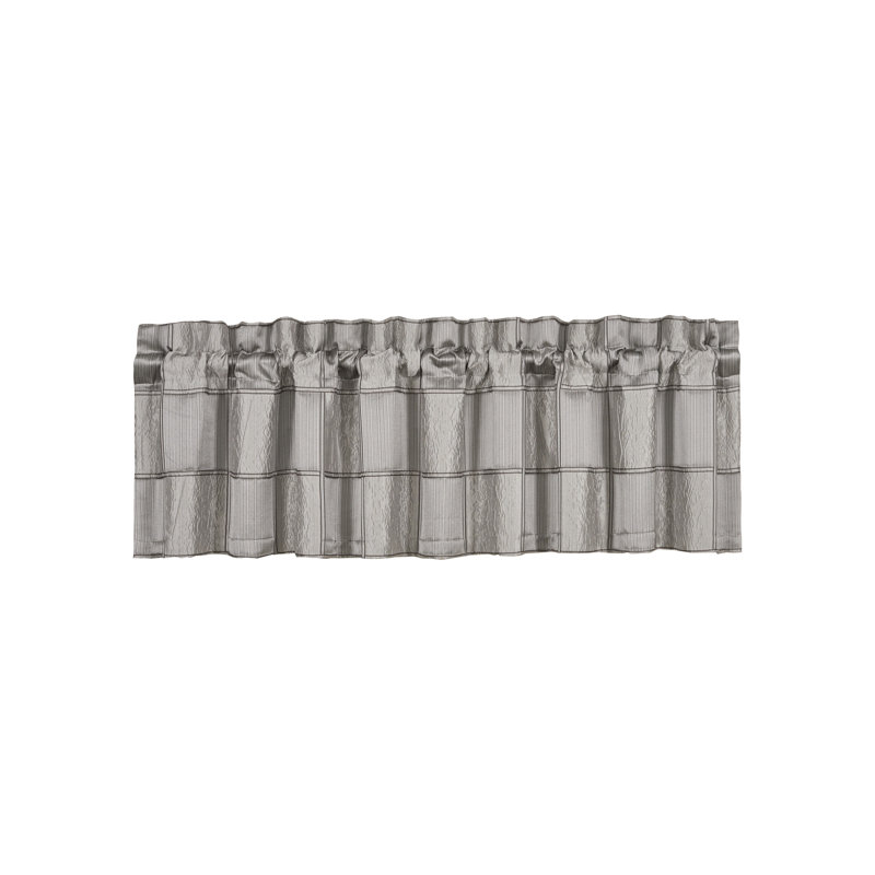 Brando Window Straight Valance, Charcoal