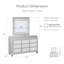 Ensemble commode et miroir 2 pièces Emika