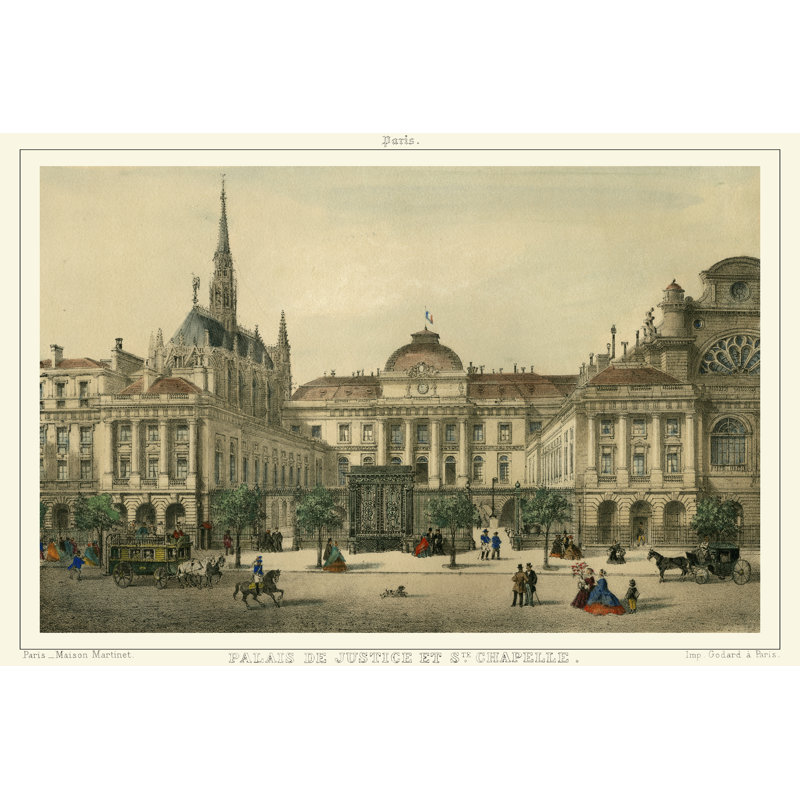 Palais De Justice - Wrapped Canvas Art Prints, 30cm H x 46cm W x 3.8cm D