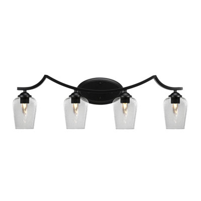 Barre d'éclairage de salle de bain 4 lumières Zilo