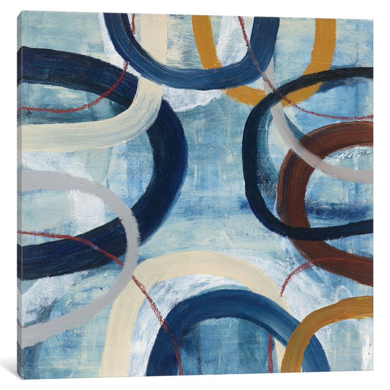" Dwell II " by Cheryl Warrick, 18" H x 18" W x 1.5" D, Black Framed Canvas, No Mat