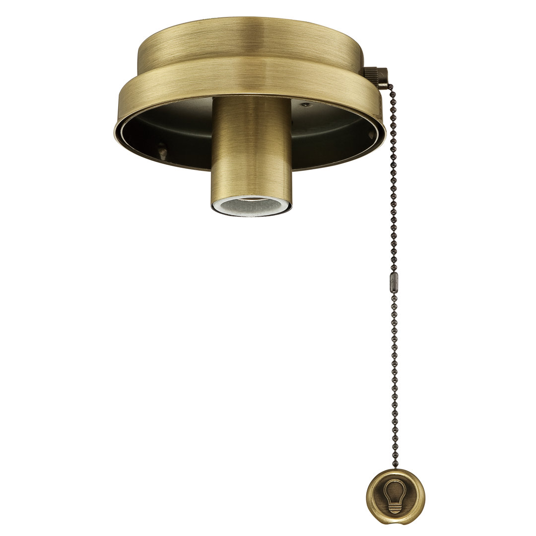  Ceiling Fan Low Profile Light Kit Fitter with Pull Chain Fanimation 