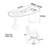 Crescent-Shaped Solid Wood Desk-923097775