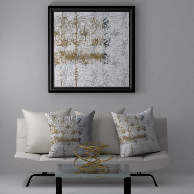 Unbeatable Approval Modern Contemporary Decorative Throw Pillow, 24" H x 24" W