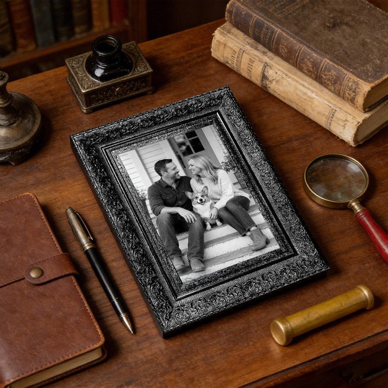 Cadre photo noir classique 3 pièces pour affichage de photos 11 po x 14 po, Noir, 3, L 11 po x H 14 po