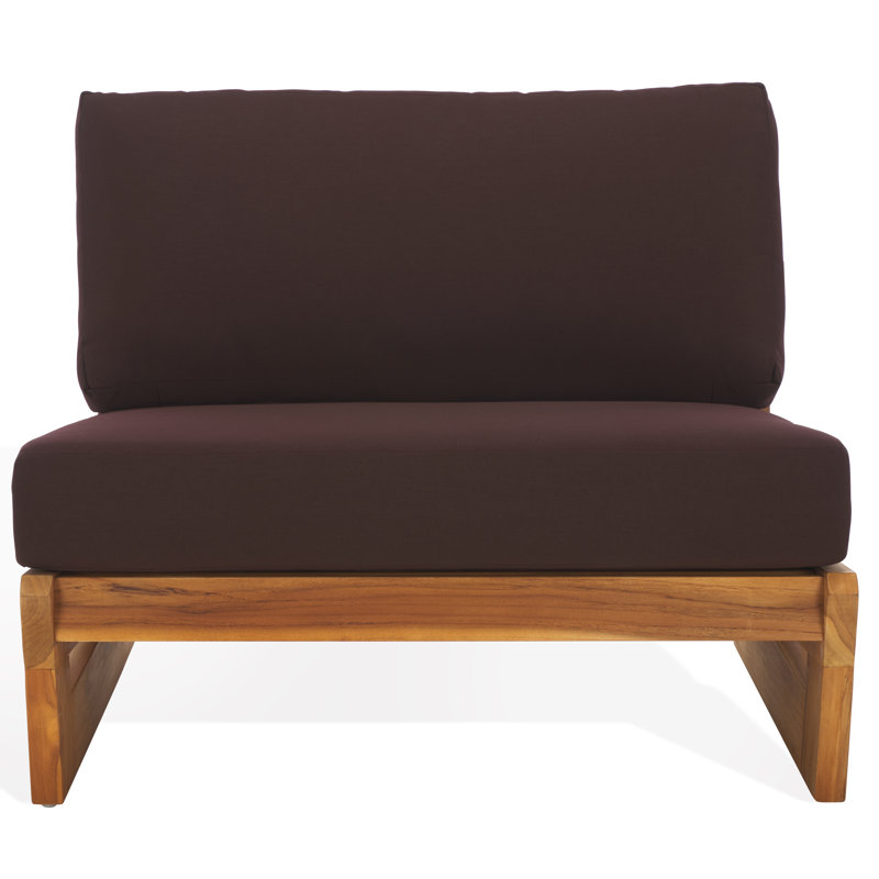 Brazilian Teak Patio Chair, Dark Brown
