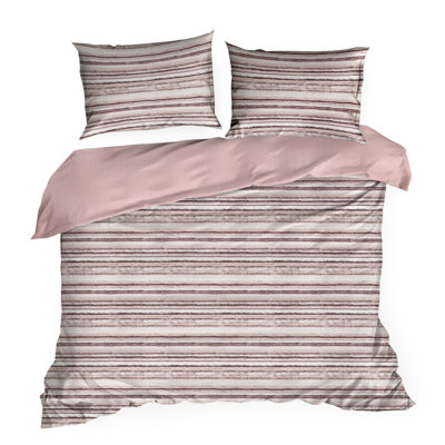 Striped Duvet Cover Set with Pillowcases
