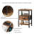 Multi-Functional Bedside Table With Charging Station & Adjustable Fabric Drawer-237815729