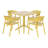 4-Person Outdoor Square Dining Set-1017015231