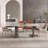 Light Gray Rectangular Sintered Stone tabletop Dining Table-284259470