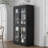 Abagail 62" Glass Display Cabinet Dining Cabinet-1550708185