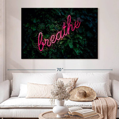 Tergel Breathe Neon Sign
