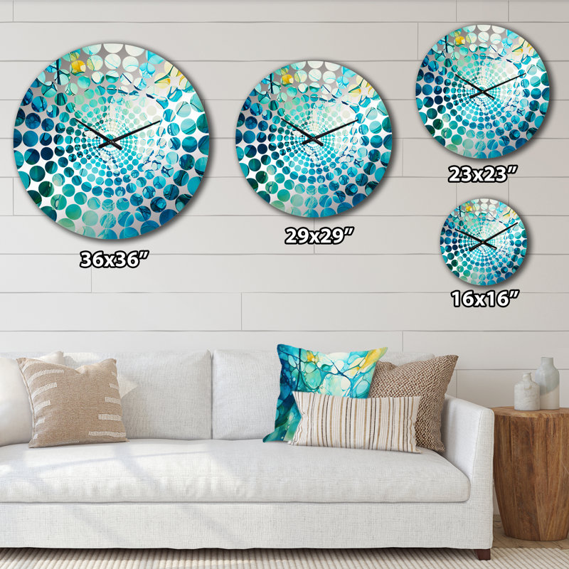 Horloge murale Rugile - Abstract Collages, Très grand
