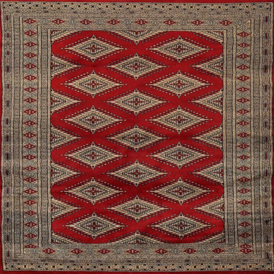 Tapis oriental rouge / brun
