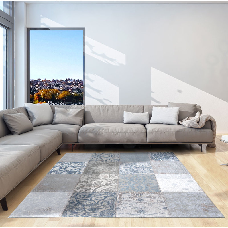 Vintage Abstract Area Rug, Rectangle 170 x 240cm