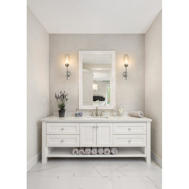 Applique murale en fer 1 lumière Blakeley, Nickel brossé