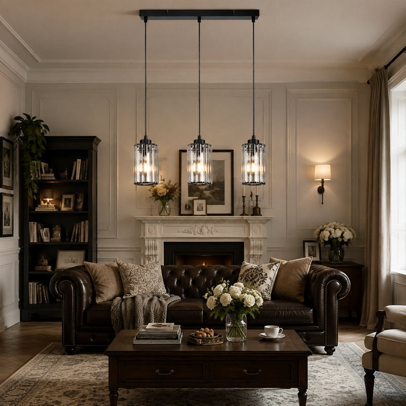 - Light Matte Black Cylinder Pendant, 3, 140cm H x 40cm W x 5cm D