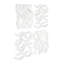 Vine Wall Tile, Matte White