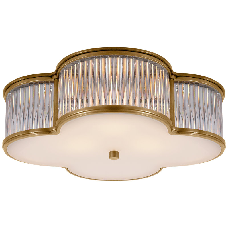 Alexa Hampton Basil 17" Flush Mount, Natural Brass