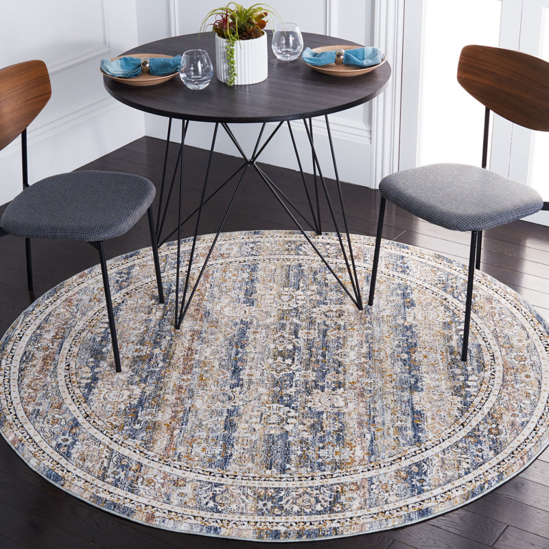 Gefell 600 Performance Oriental Rug, Round 6'