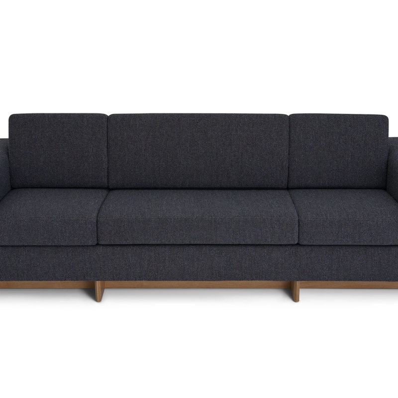 Frank Lloyd Wright Galesburg Sofa, Paynes Gray