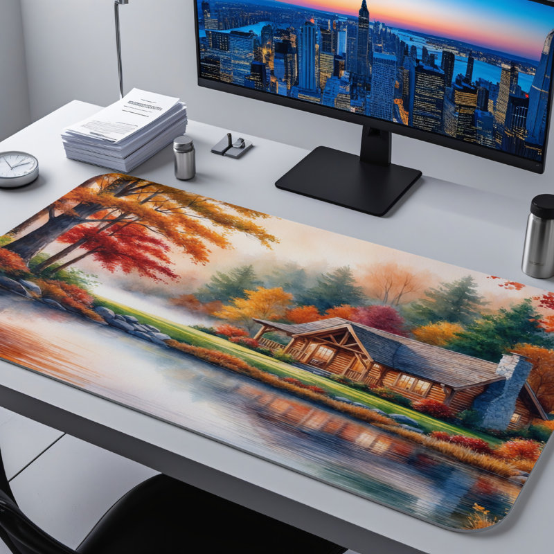 Polyester Desk Pad, 23.6x13.8